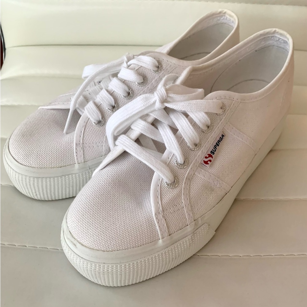 Superga Platform Sneakers Shoes Sz7